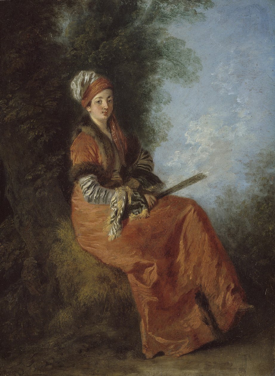 Marzyciel La Reveuse, 171214. autorstwa Jean Antoine Watteau