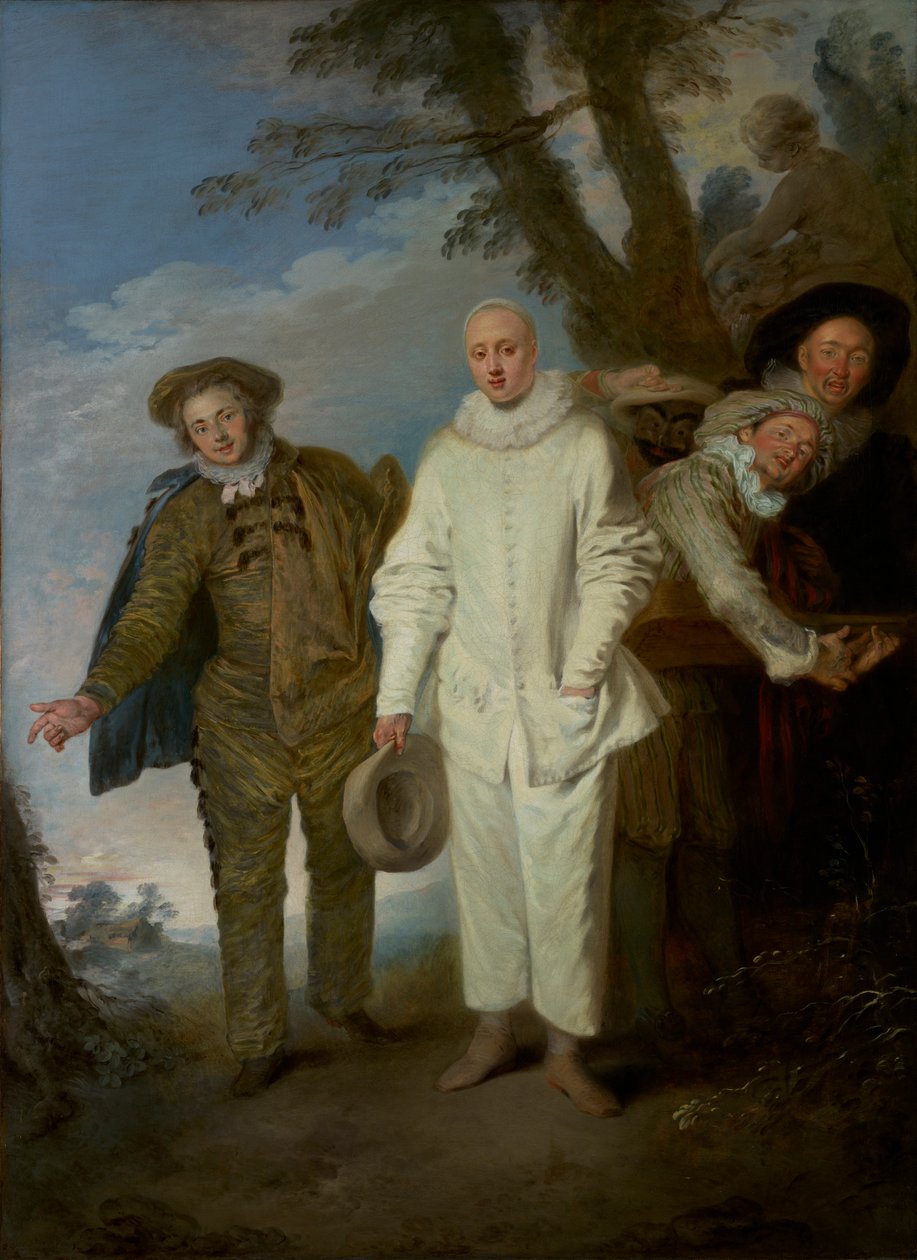 Włoscy komicy, ok. 1720 autorstwa Jean Antoine Watteau