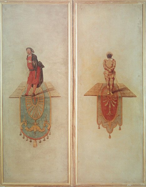 Pantalon (po lewej) i Arlekin (po prawej) autorstwa Jean Antoine Watteau