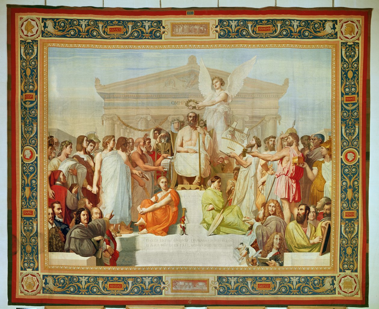 Hołd dla Homera (gobelin) autorstwa Jean Auguste Dominique Ingres