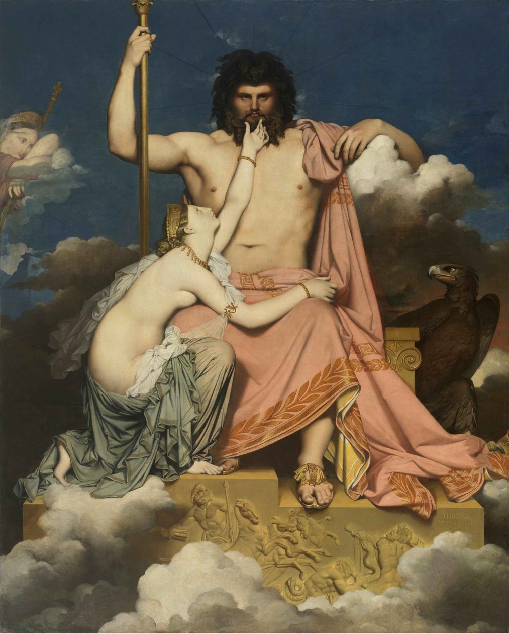 Jowisz i Tetyda, 1811. autorstwa Jean Auguste Dominique Ingres