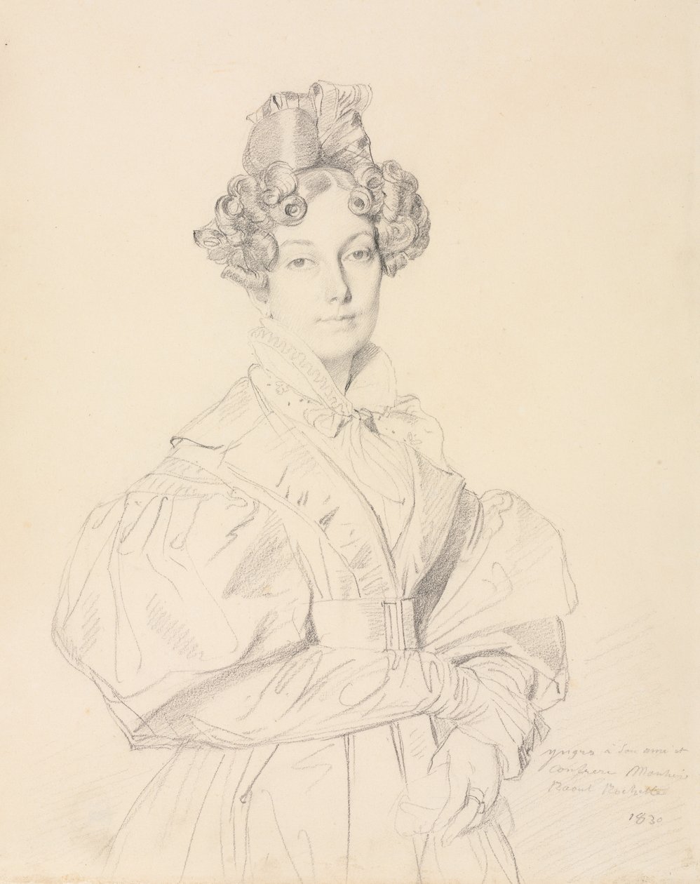 Madame Desiré Raoul-Rochette, 1830. autorstwa Jean Auguste Dominique Ingres