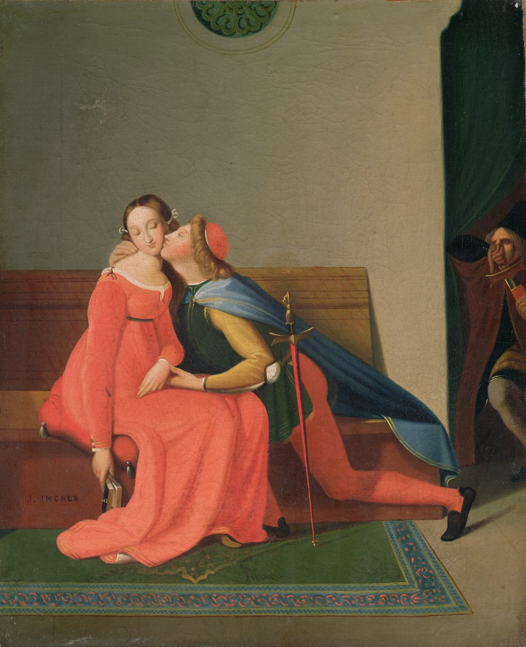 Paolo i Francesca autorstwa Jean Auguste Dominique Ingres