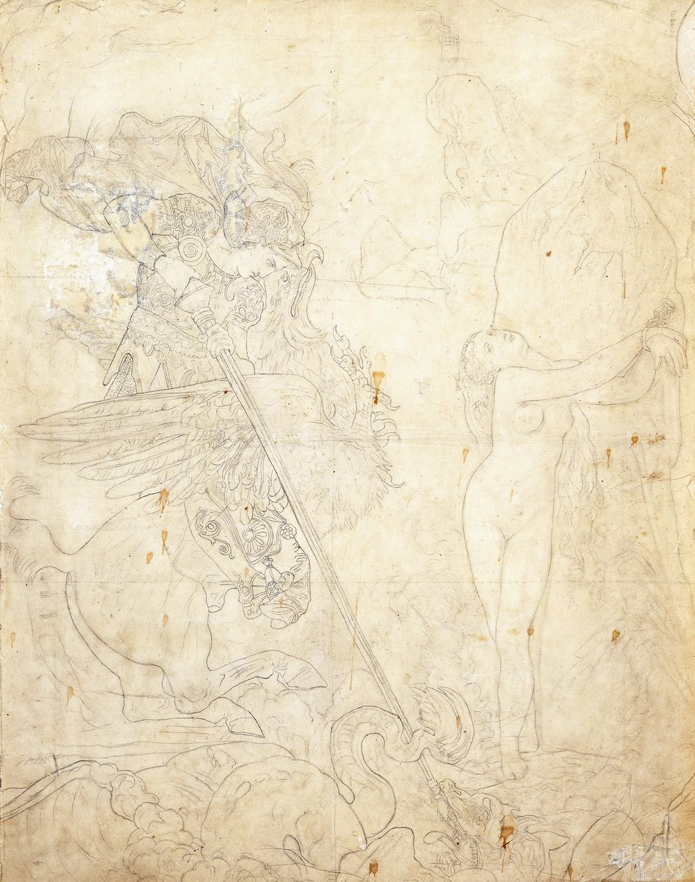Roger i Angelique, autorstwa Jean Auguste Dominique Ingres