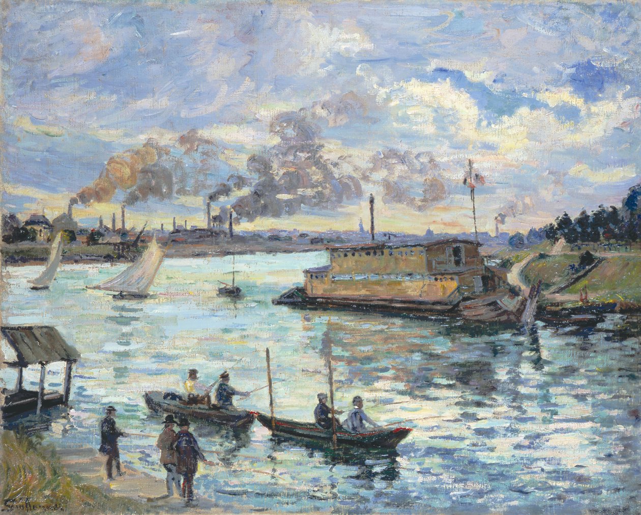 Scena rzeczna, 1890 autorstwa Jean Baptiste Armand Guillaumin