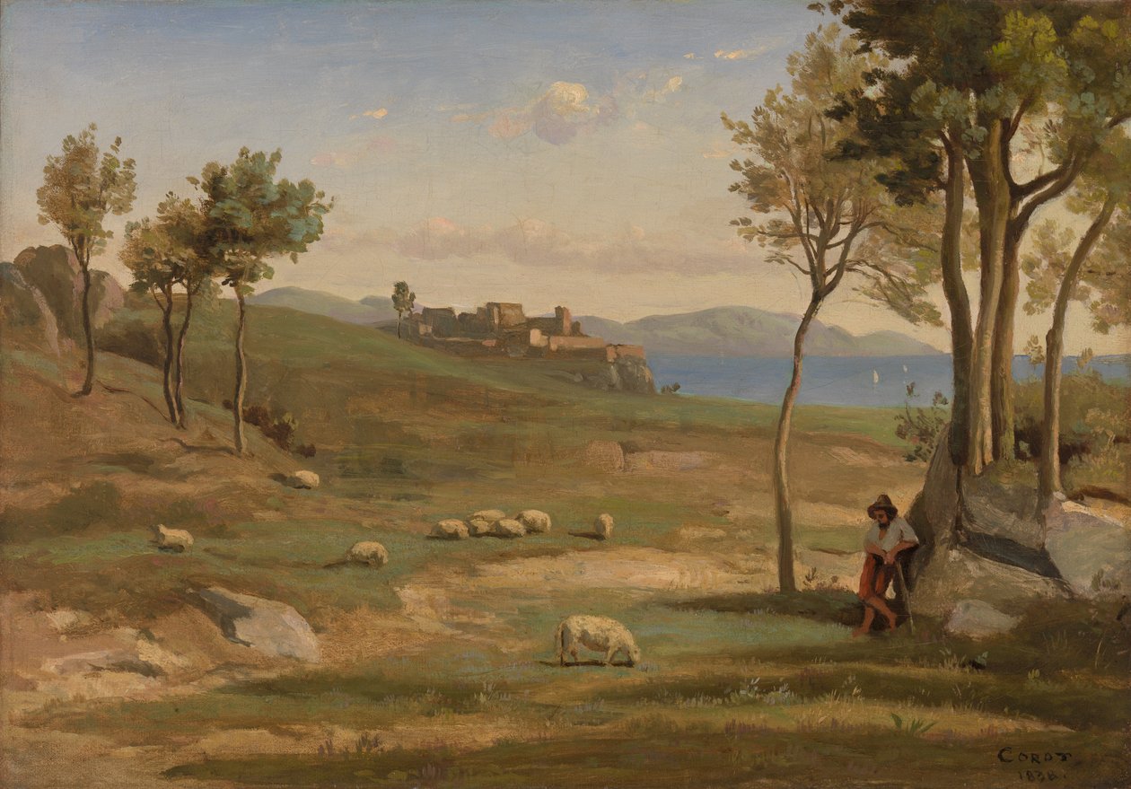 Włoski krajobraz autorstwa Jean Baptiste Camille Corot