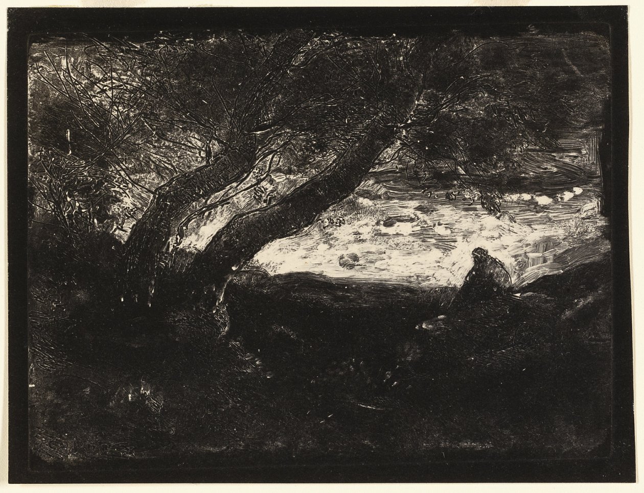 Myśliciel autorstwa Jean Baptiste Camille Corot