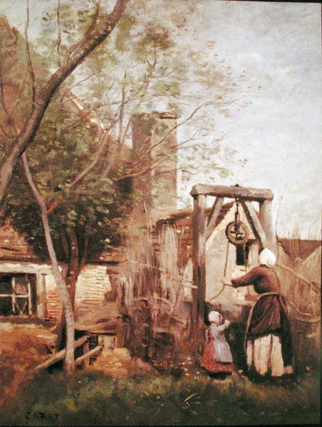 Studnia autorstwa Jean Baptiste Camille Corot