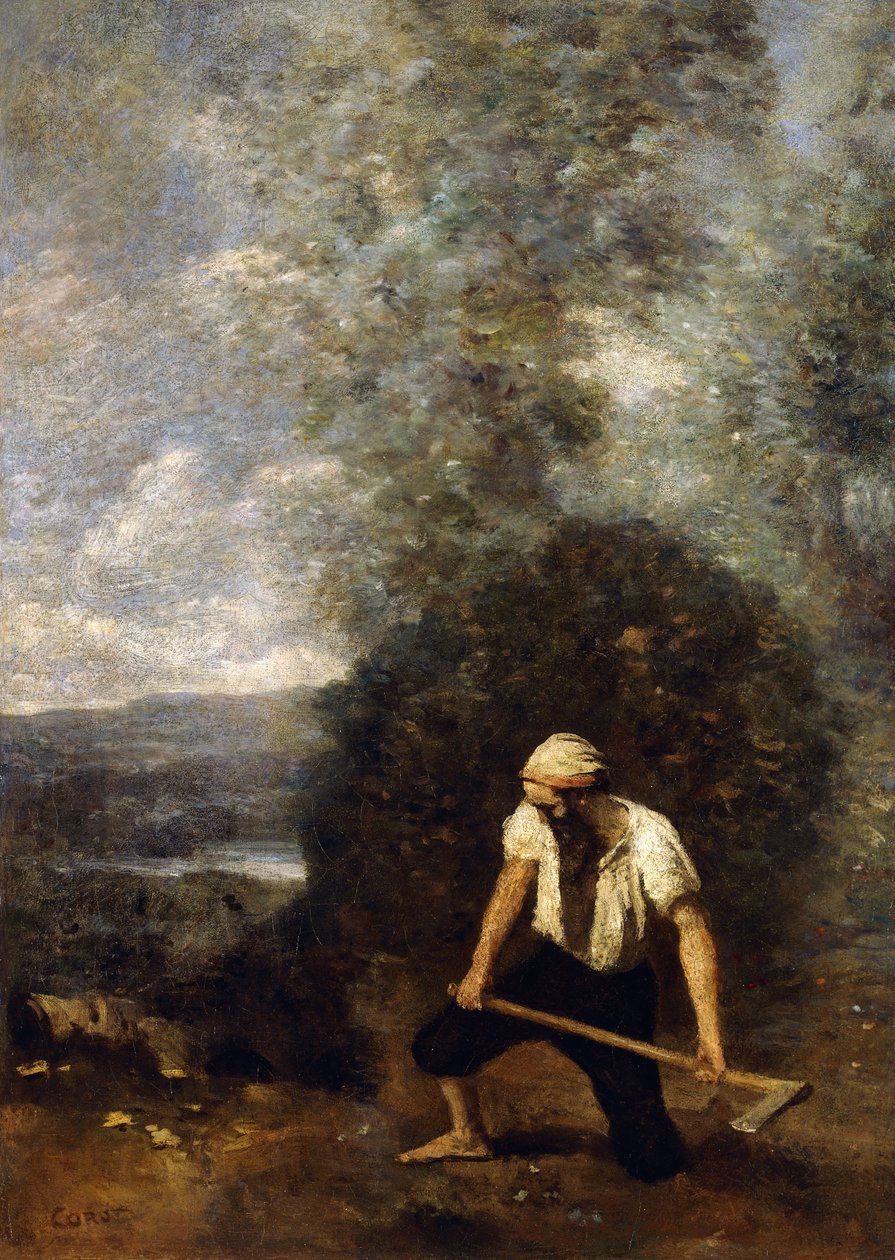 Leśniczy, autorstwa Jean Baptiste Camille Corot