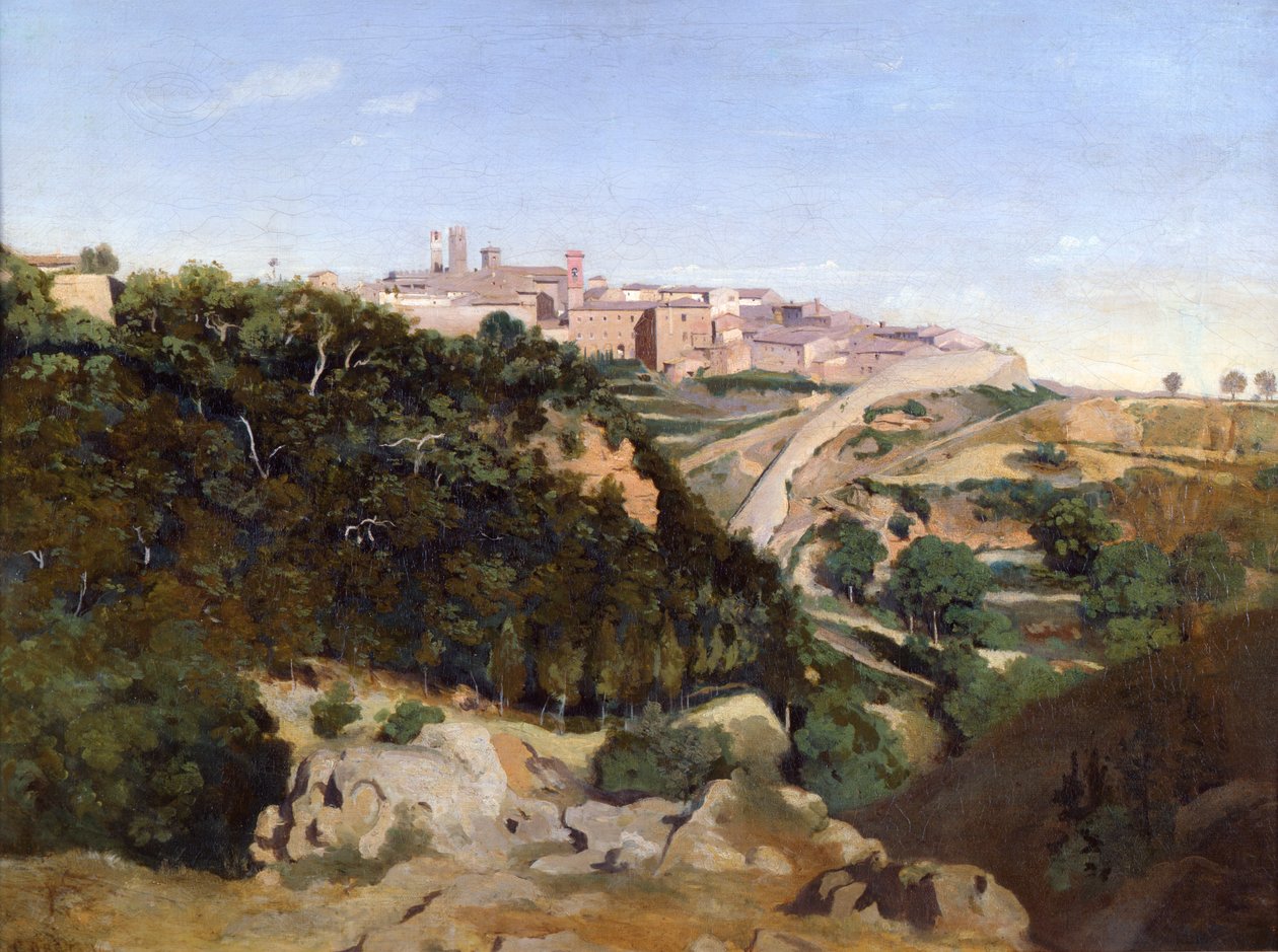 Volterra, 1834 autorstwa Jean Baptiste Camille Corot
