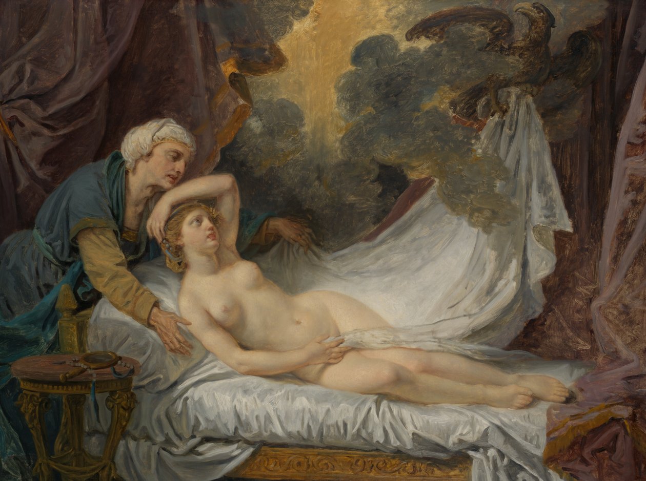 Egina Odwiedziła Jowisza, ca. 1767-69. autorstwa Jean Baptiste Greuze