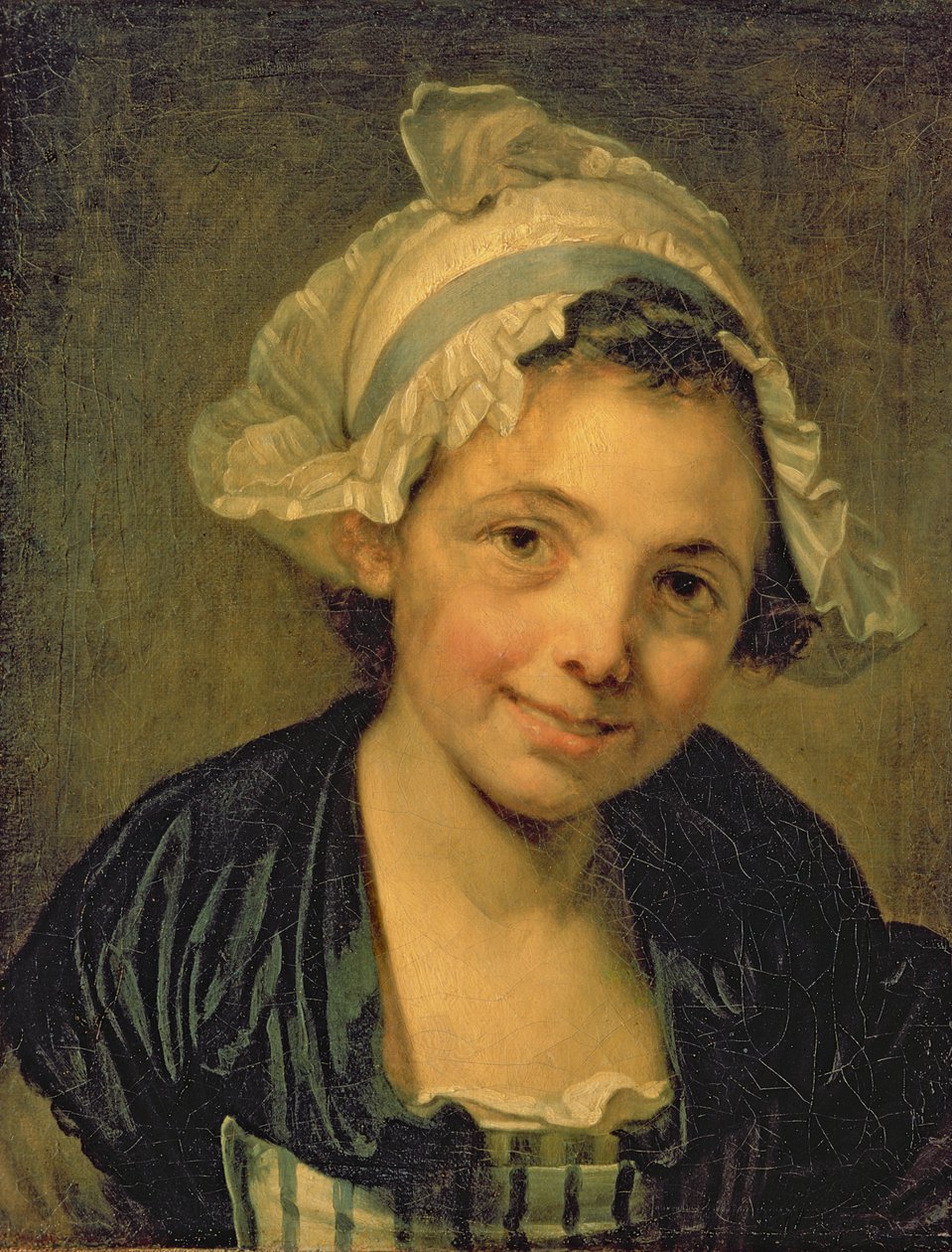 Dziewczyna w czepku autorstwa Jean Baptiste Greuze