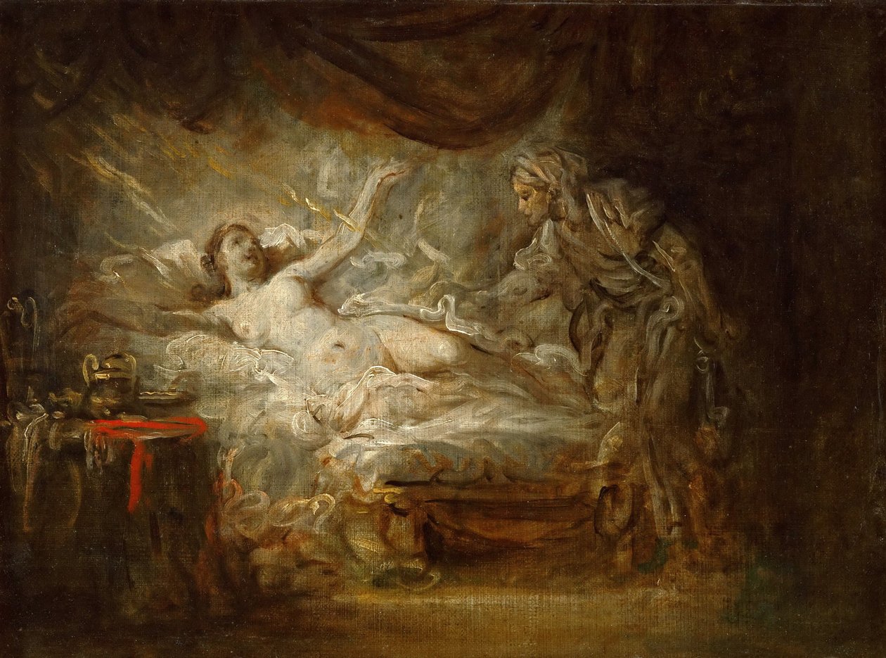 Jowisz i Egina autorstwa Jean Baptiste Greuze