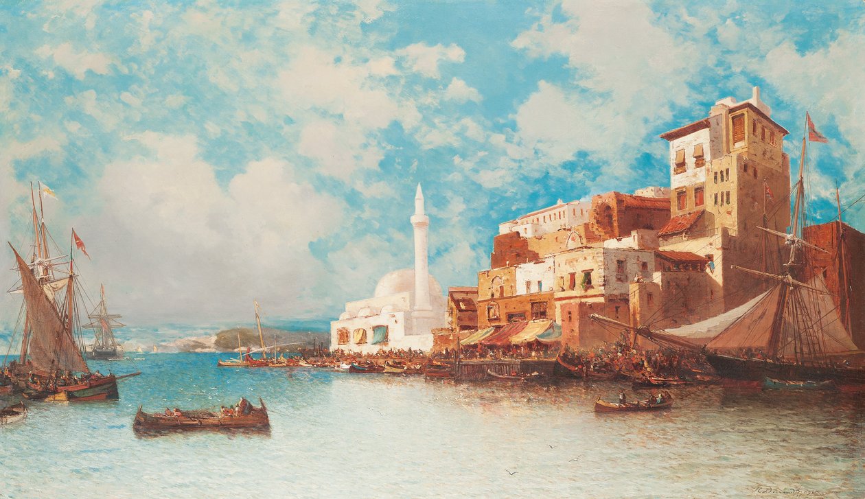 Port Wschodni, 1871 autorstwa Jean Baptiste Henri Durand Brager
