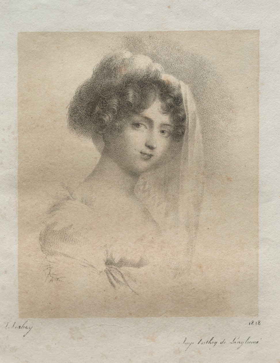Pani Horace Vernet, 1818. autorstwa Jean Baptiste Isabey