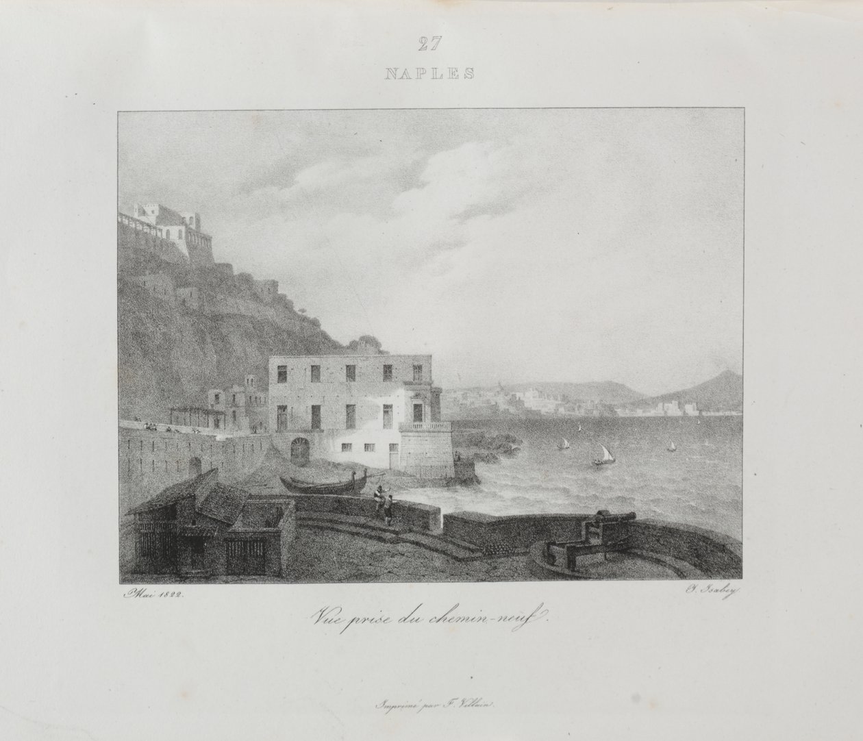 Wyjazd do Włoch w 1822 r. autorstwa Jean Baptiste Isabey