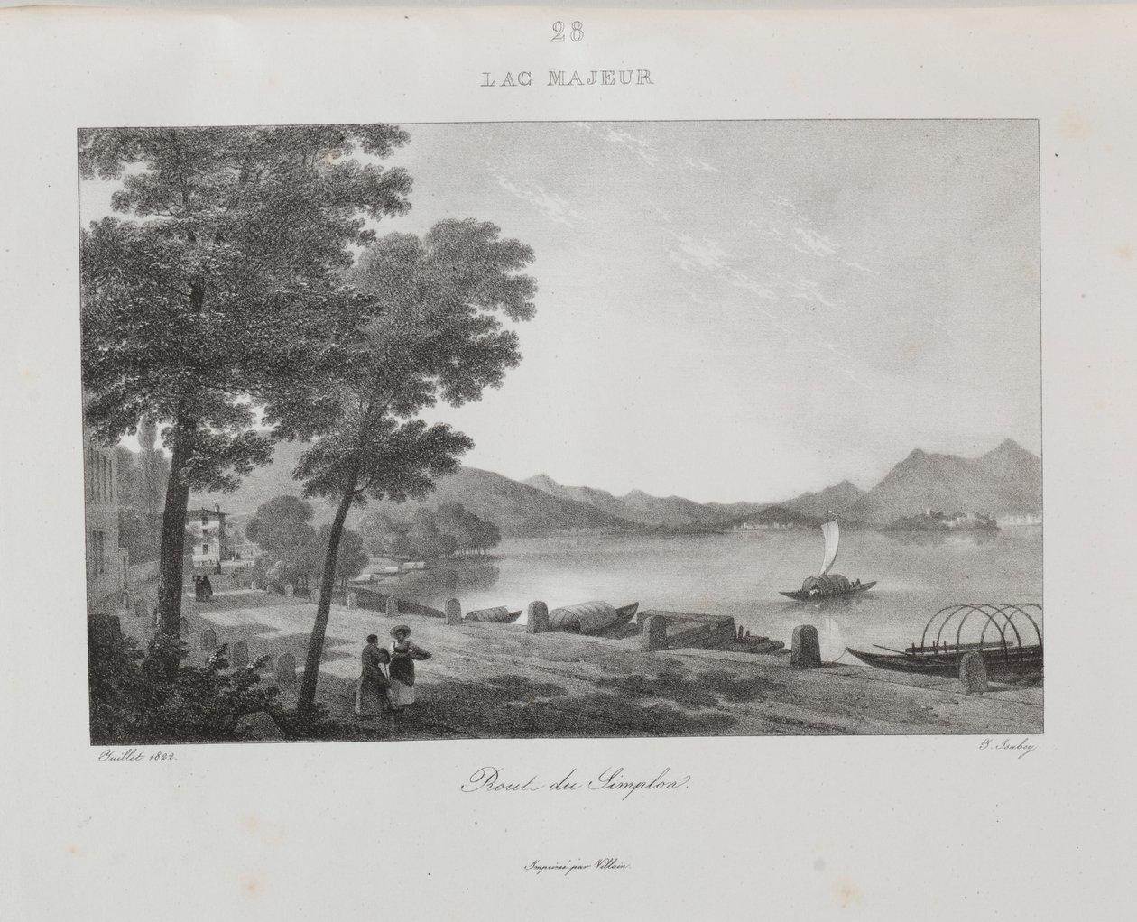 Wyjazd do Włoch w 1822 r. autorstwa Jean Baptiste Isabey