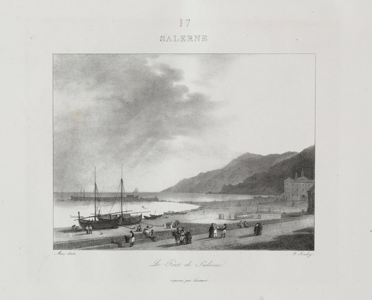 Wyjazd do Włoch w 1822 r. autorstwa Jean Baptiste Isabey