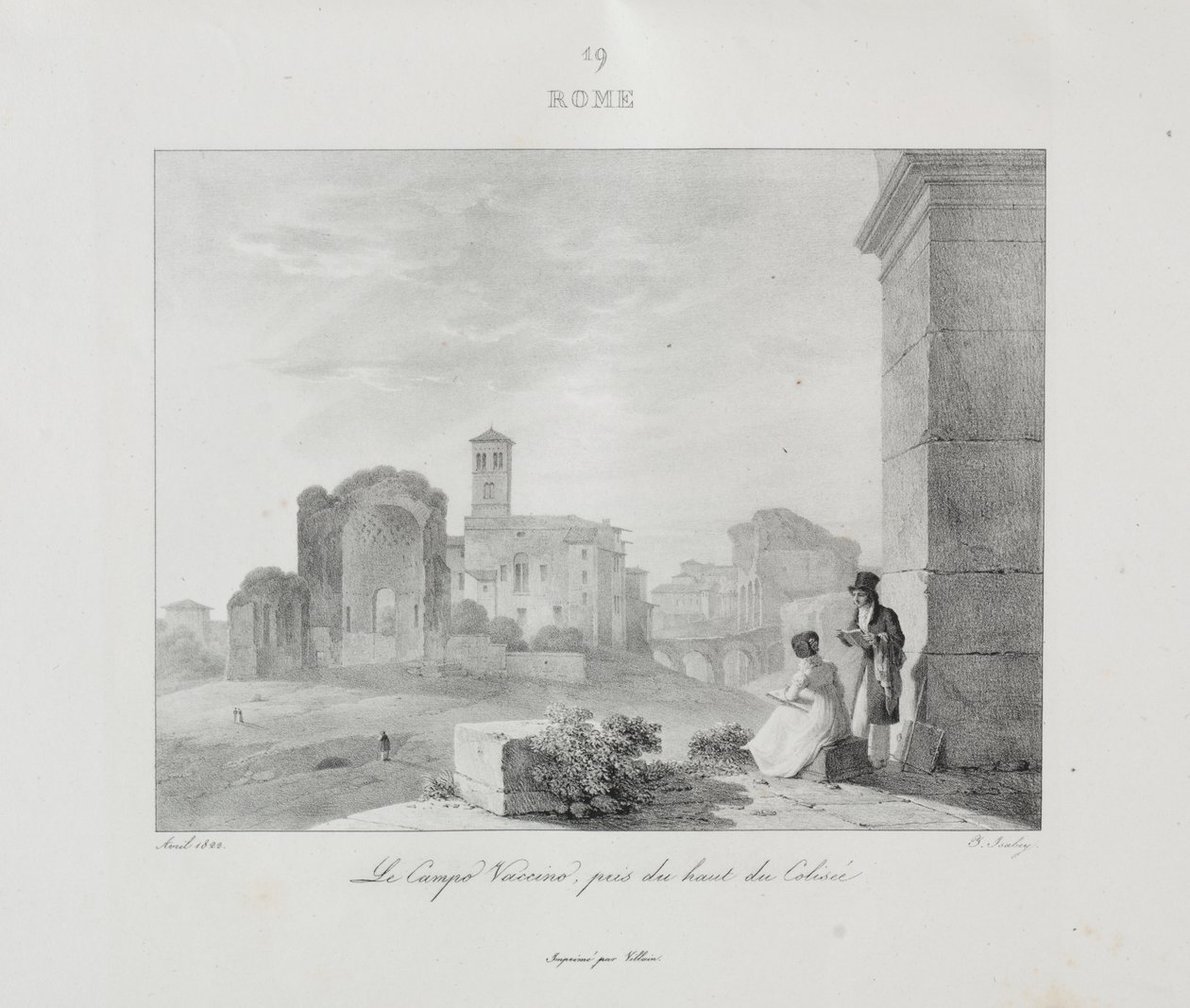 Wyjazd do Włoch w 1822 r. autorstwa Jean Baptiste Isabey