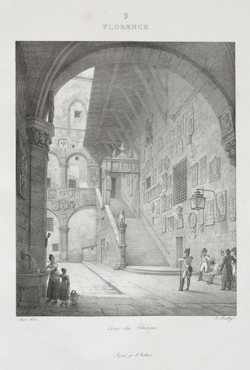 Wyjazd do Włoch w latach 1822, 1833. autorstwa Jean Baptiste Isabey