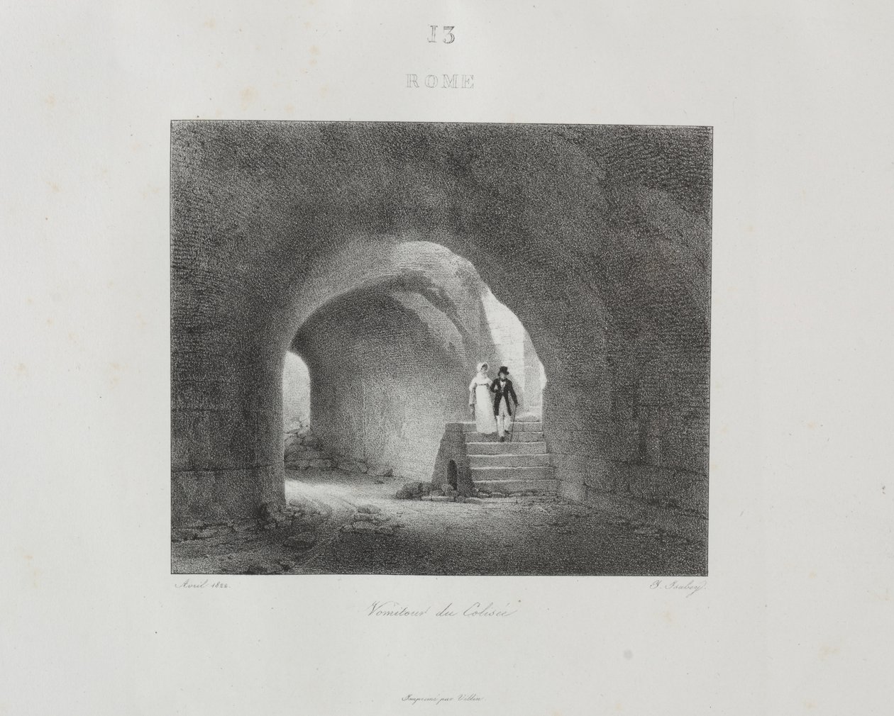 Wyjazd do Włoch w latach 1822, 1833. autorstwa Jean Baptiste Isabey