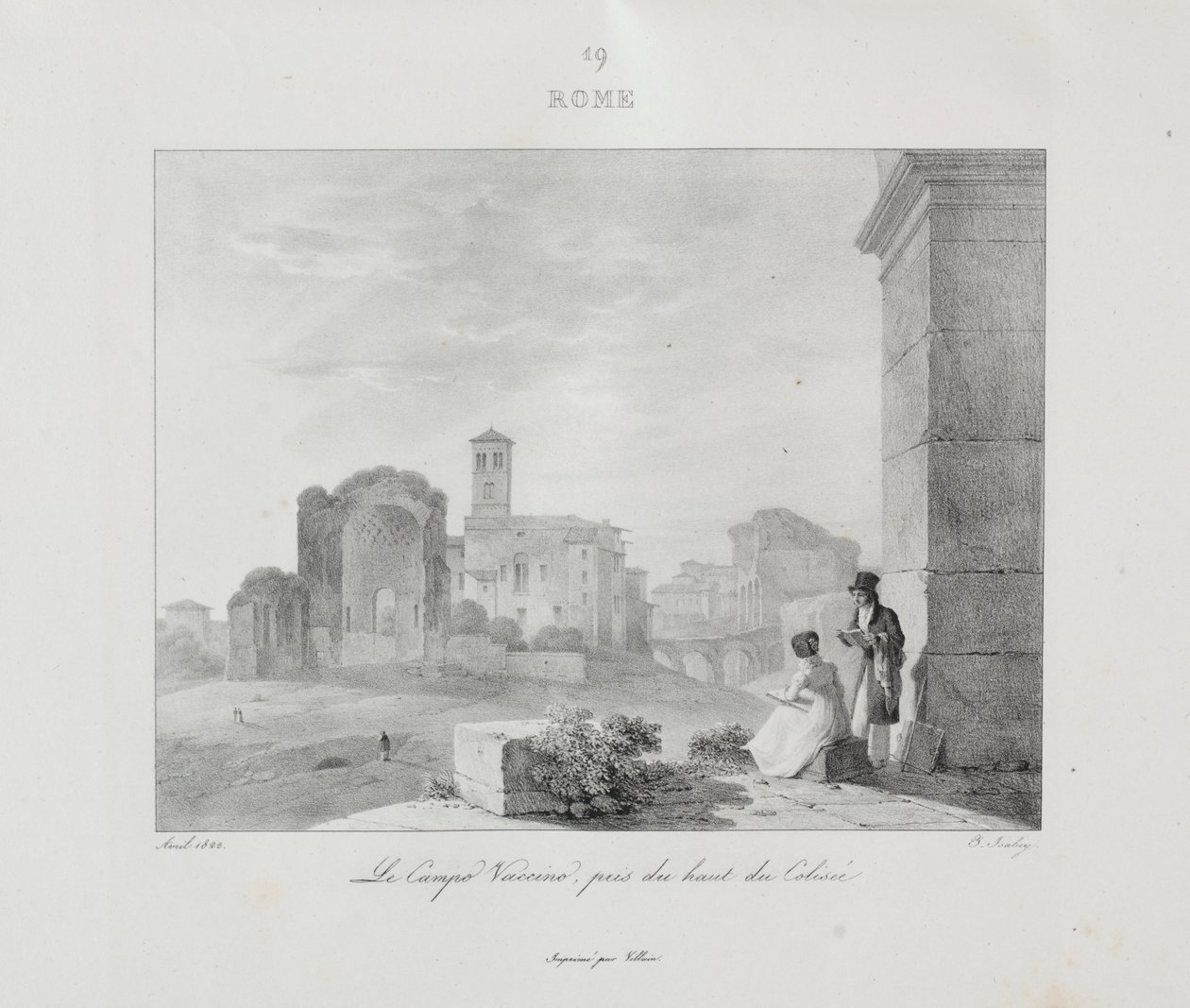 Wyjazd do Włoch w latach 1822, 1833. autorstwa Jean Baptiste Isabey