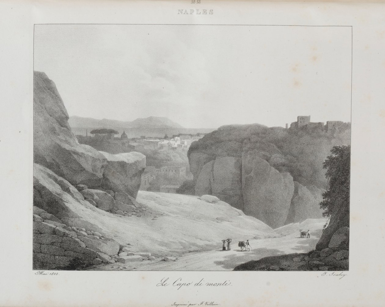 Wyjazd do Włoch w latach 1822, 1833. autorstwa Jean Baptiste Isabey