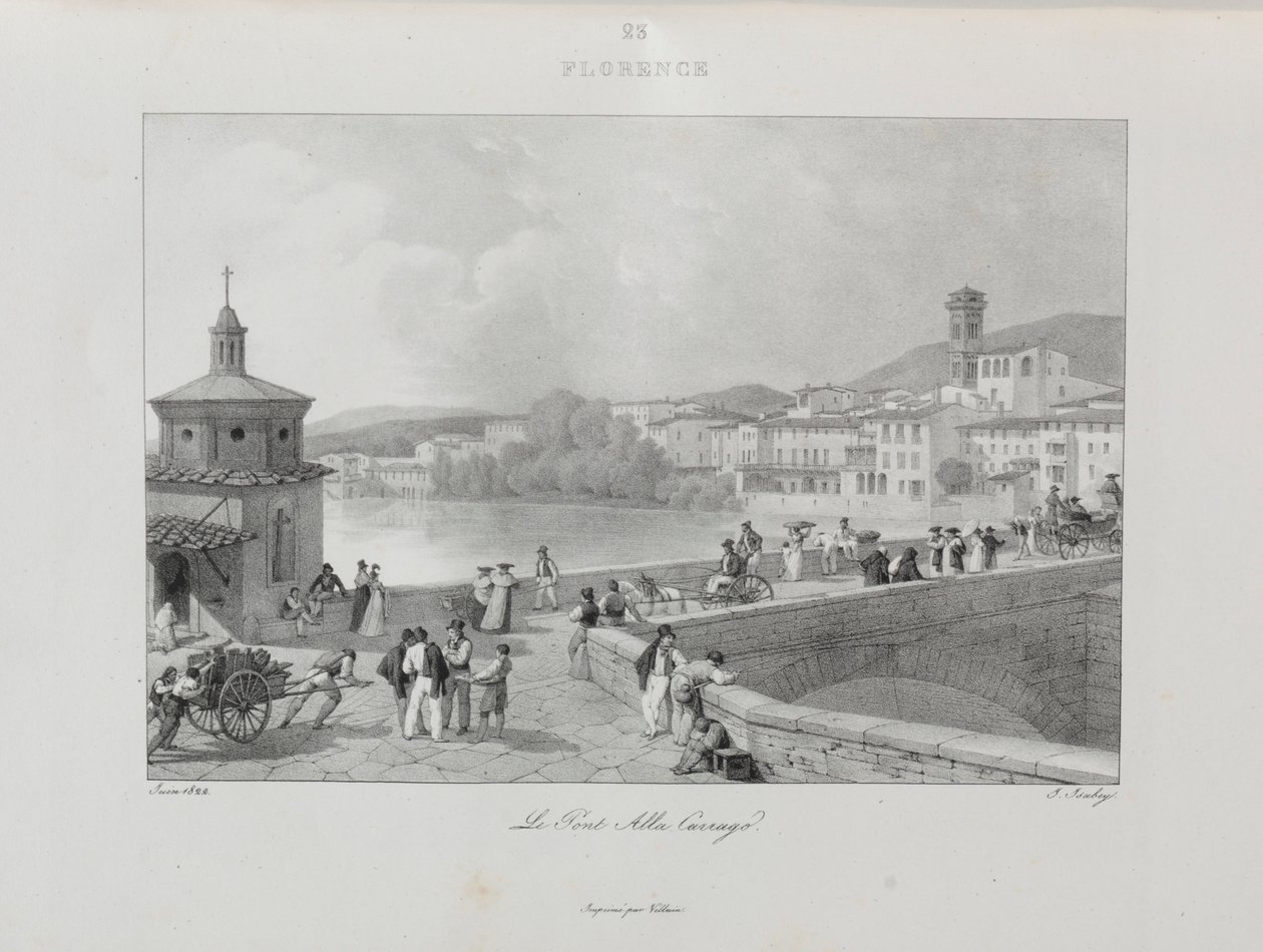 Wyjazd do Włoch w latach 1822, 1833. autorstwa Jean Baptiste Isabey