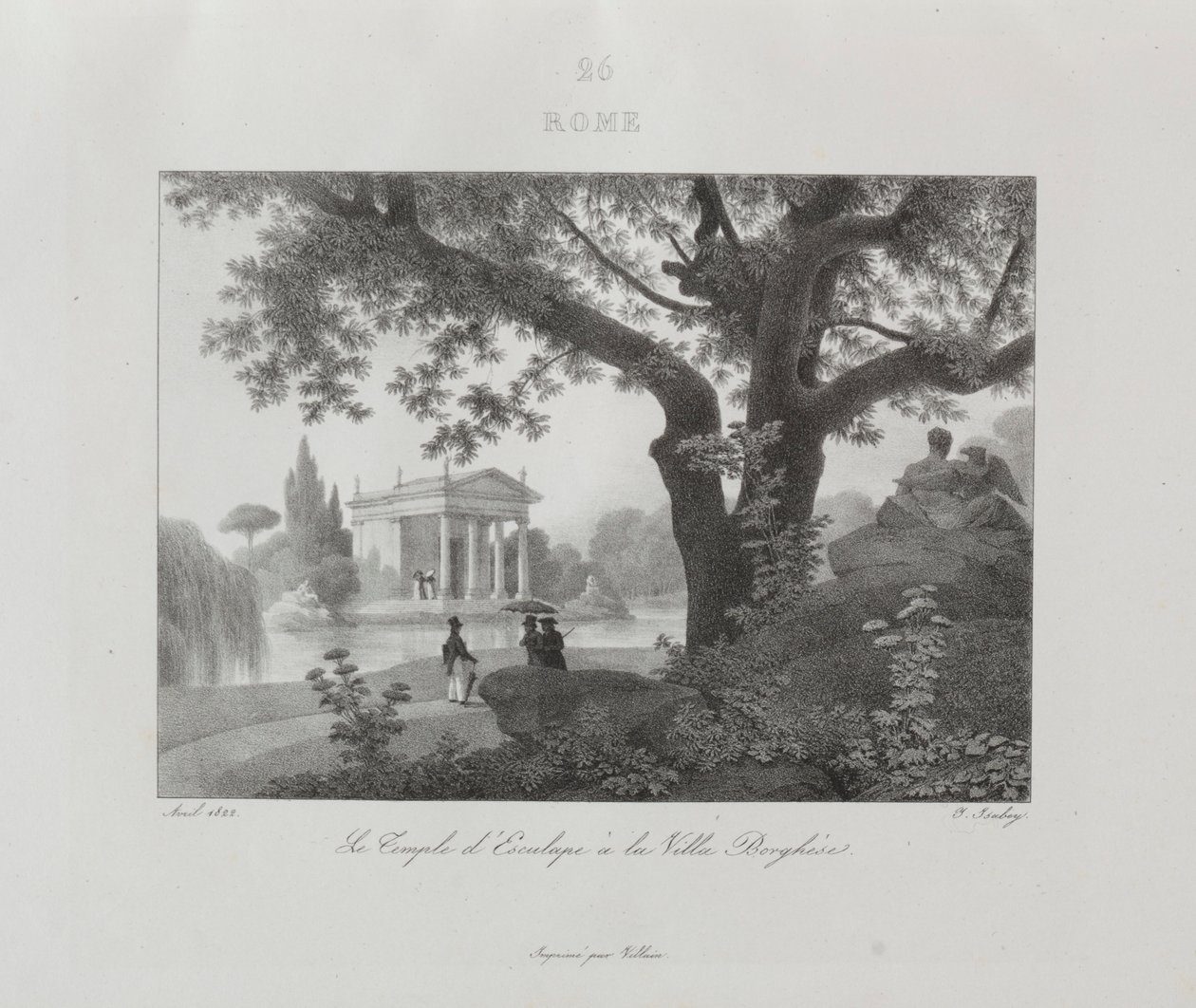 Wyjazd do Włoch w latach 1822, 1833. autorstwa Jean Baptiste Isabey