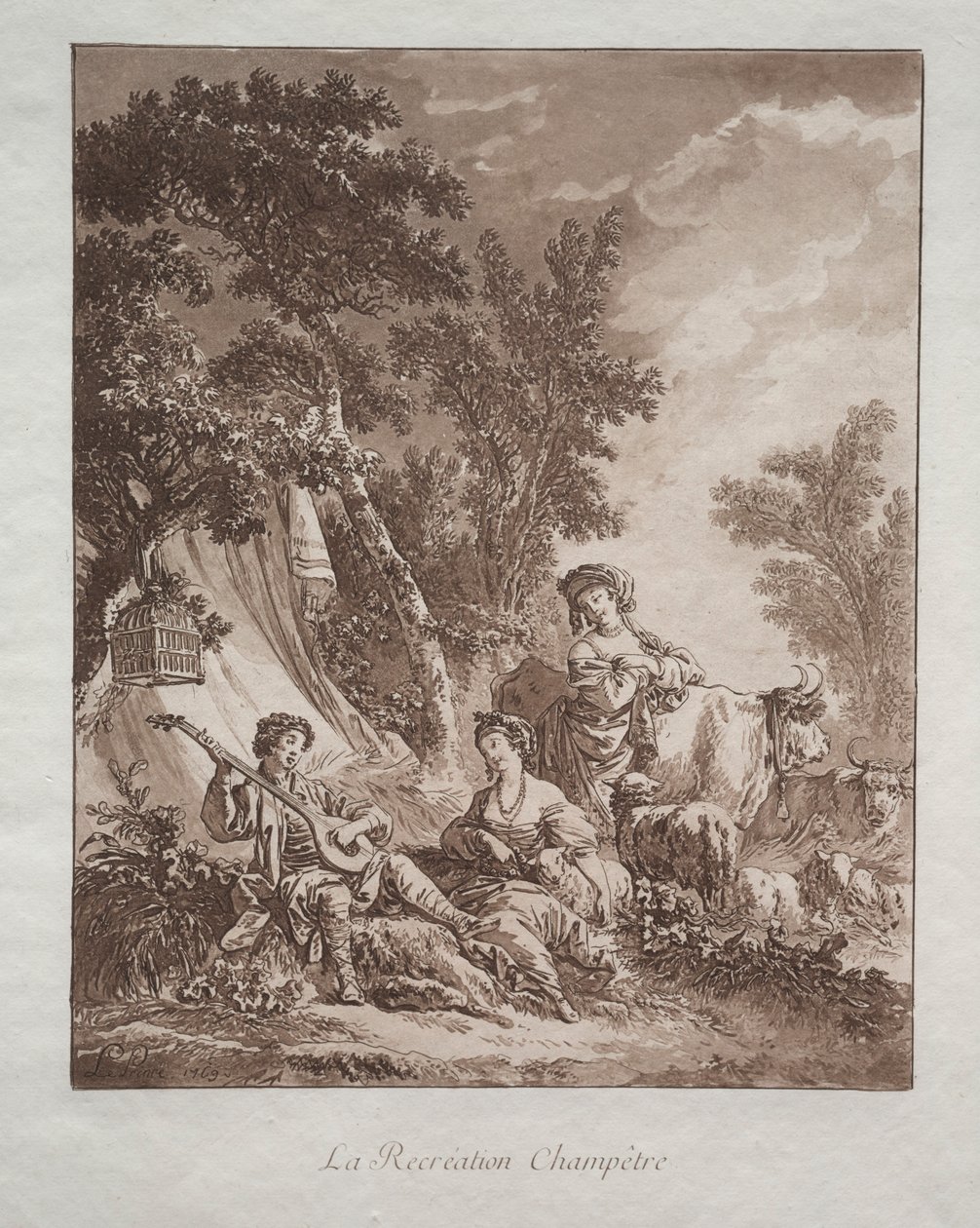 Rekreacja na wsi, 1769. autorstwa Jean Baptiste Le Prince