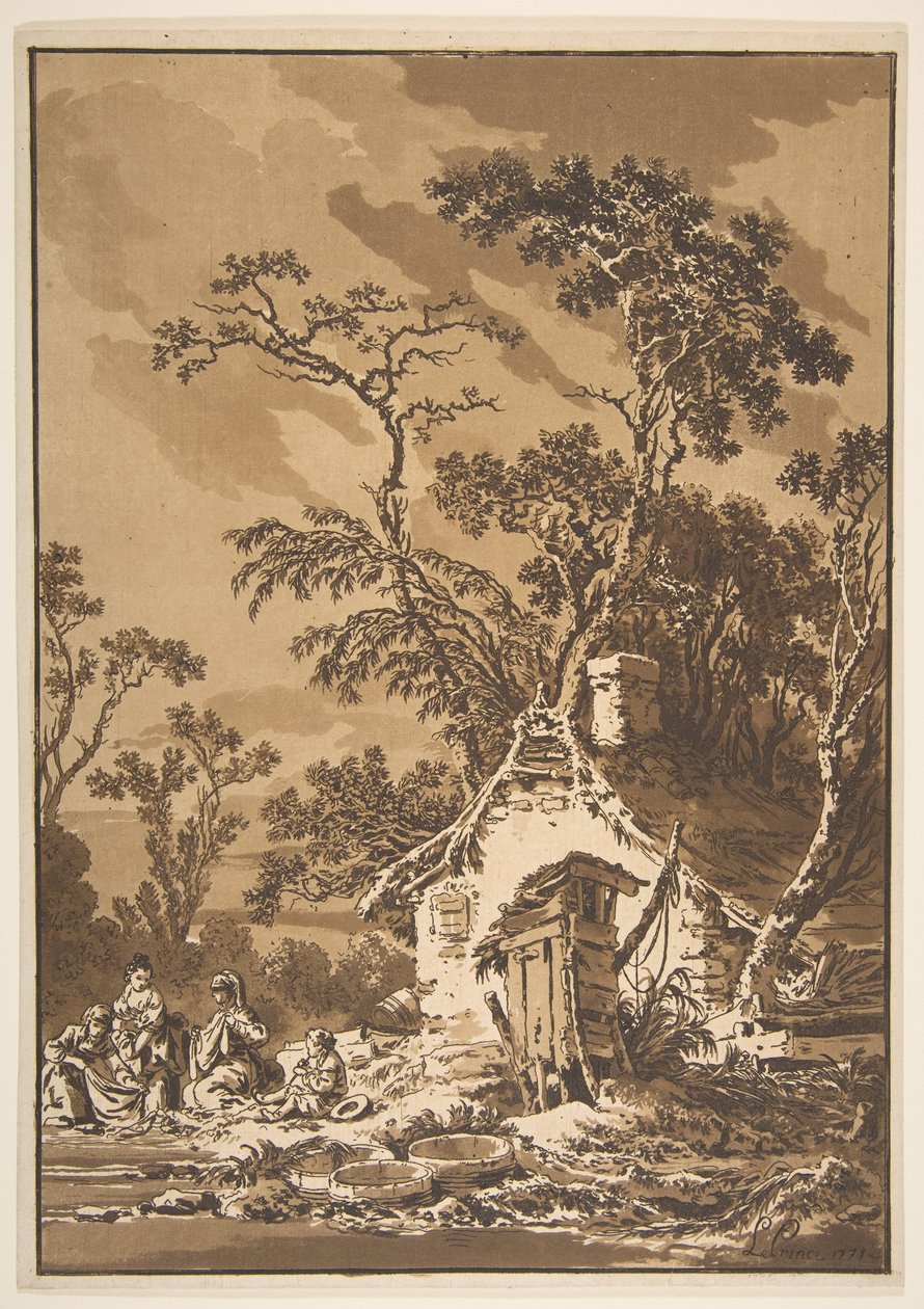 Praczki Praczki, 1771. autorstwa Jean Baptiste Le Prince