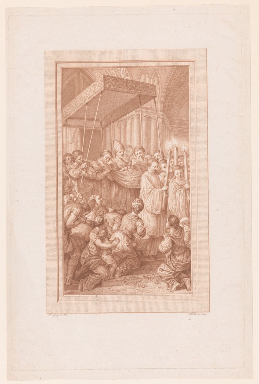 Procesja z monstrancją autorstwa Jean Baptiste Lucien