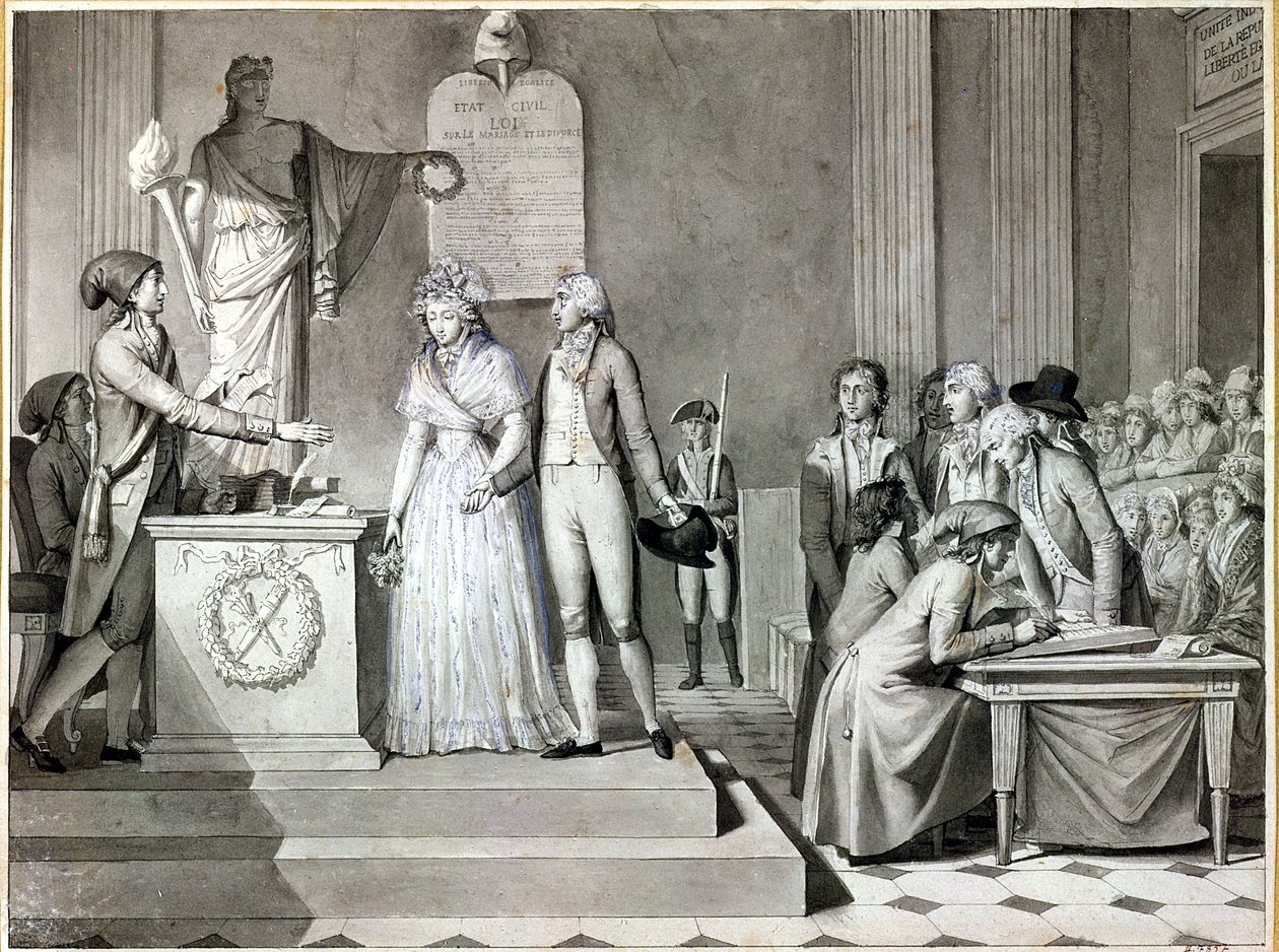 Małżeństwo republikańskie autorstwa Jean Baptiste Mallet