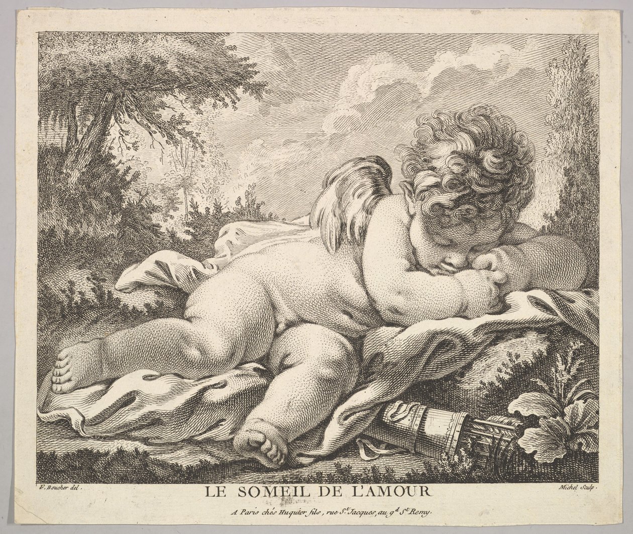 Sen Kupidyna. autorstwa Jean Baptiste Michel