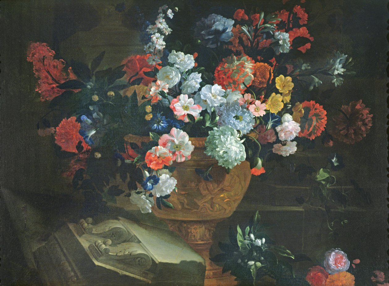 Martwa natura z kwiatów autorstwa Jean Baptiste Monnoyer