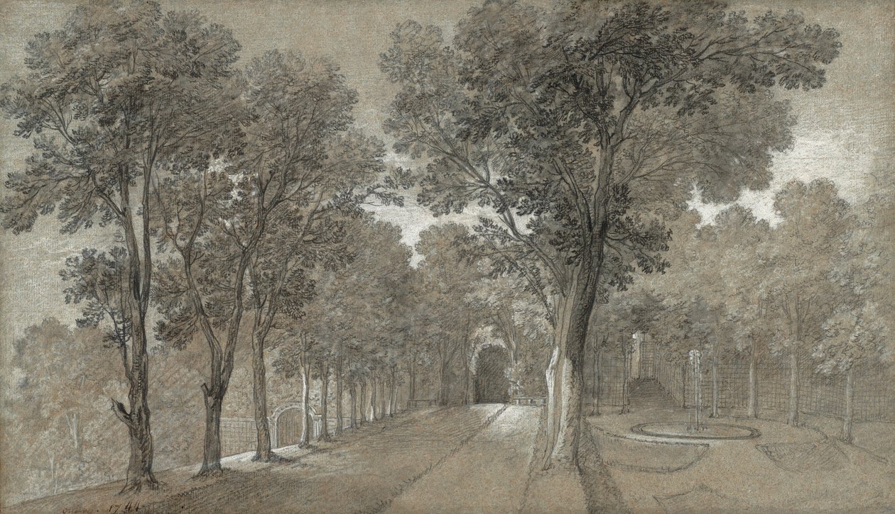 Widok na park w Arcueil autorstwa Jean Baptiste Oudry