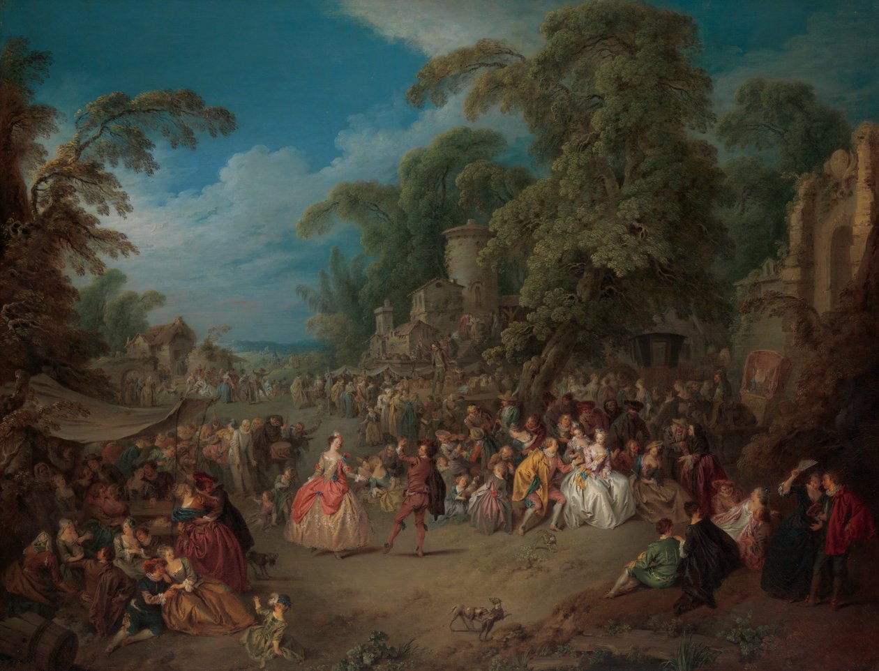 Targi w Bezons, ok. godz. 1733. autorstwa Jean Baptiste Pater