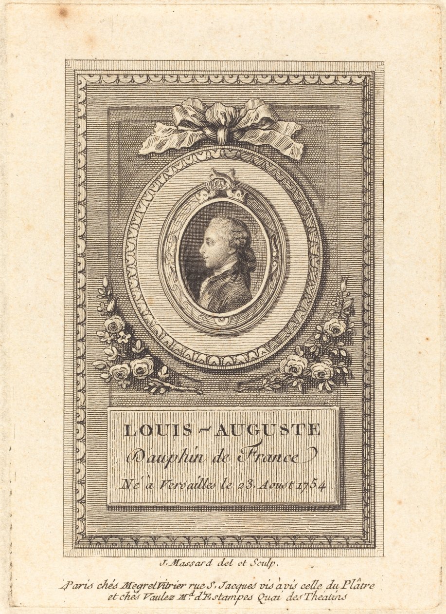 Louis-Auguste, Delfin Francji autorstwa Jean Baptiste Raphael Urbain Massard