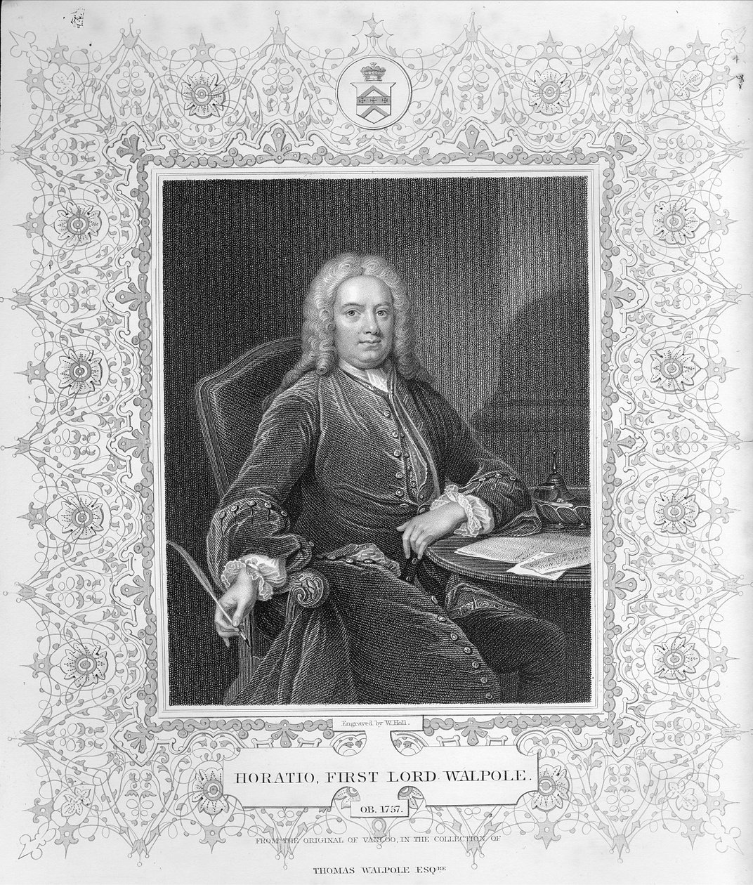 Horatio Walpole autorstwa Jean Baptiste Vanloo