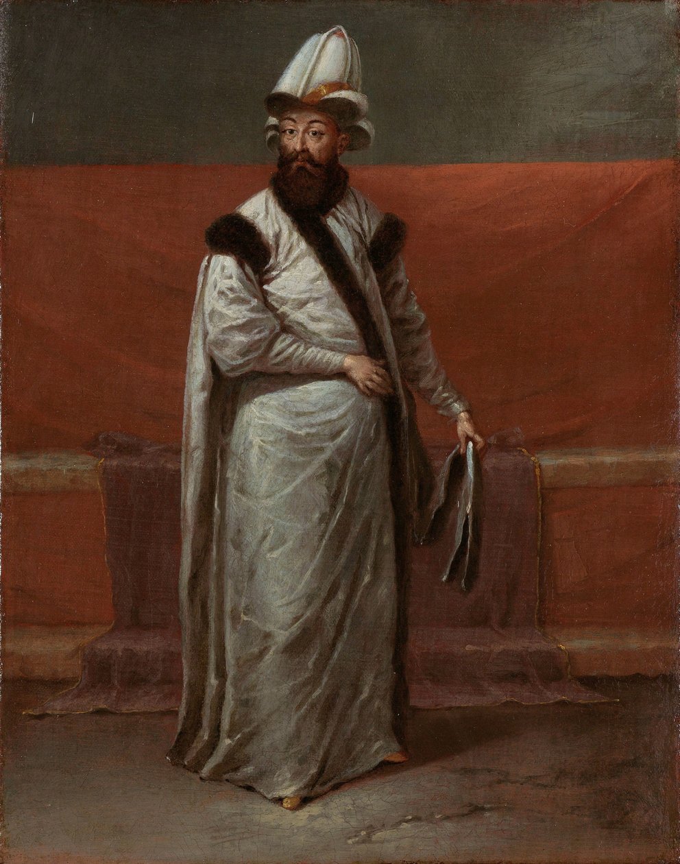 Wielki wezyr Nevşehirli Damat Ĭbrahim Pasa autorstwa Jean Baptiste Vanmour