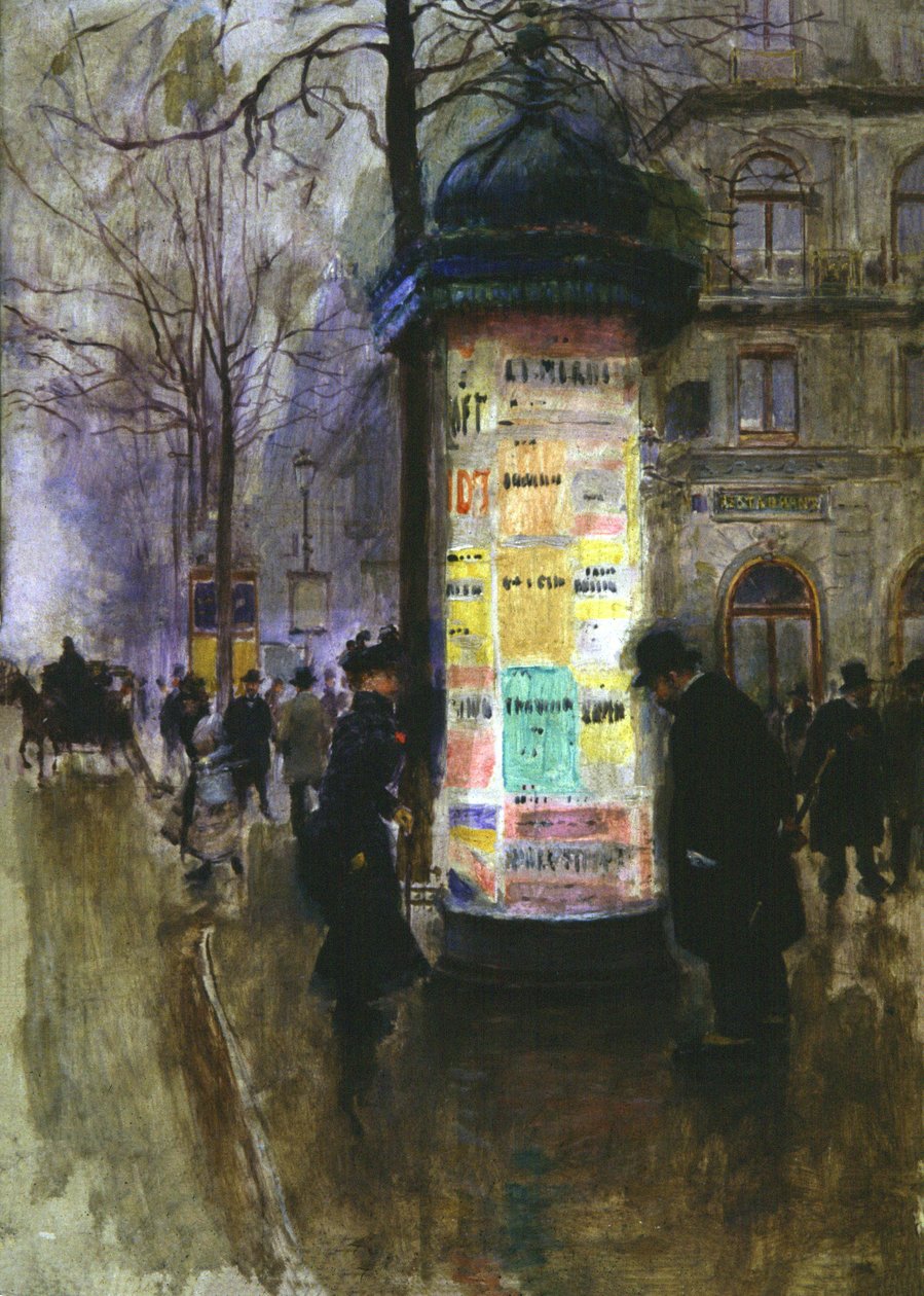 Kolumna Morrisa, ok. 1900 r. (akwarela) autorstwa Jean Beraud