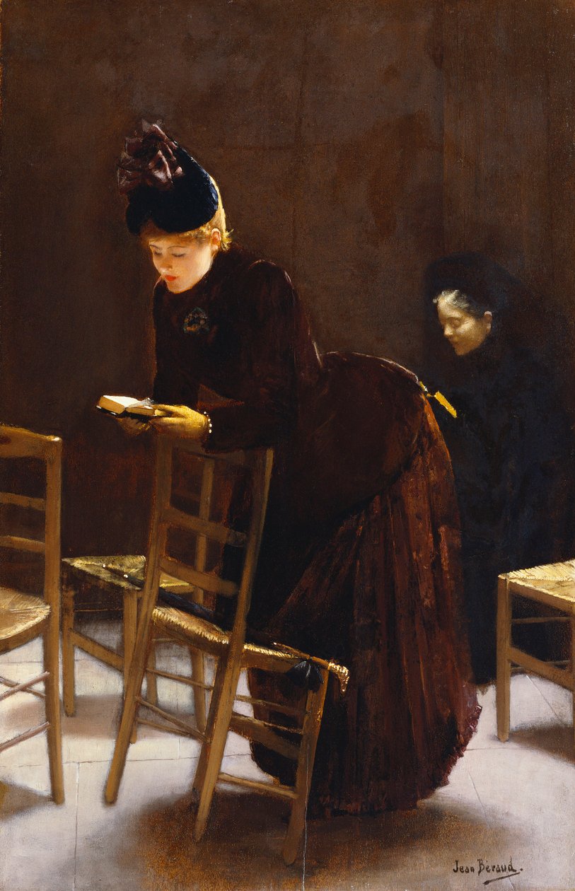 Kobieta na modlitwie autorstwa Jean Beraud