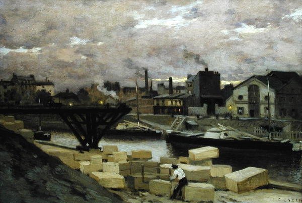 Nabrzeża, ok. 1885-90 autorstwa Jean Charles Cazin
