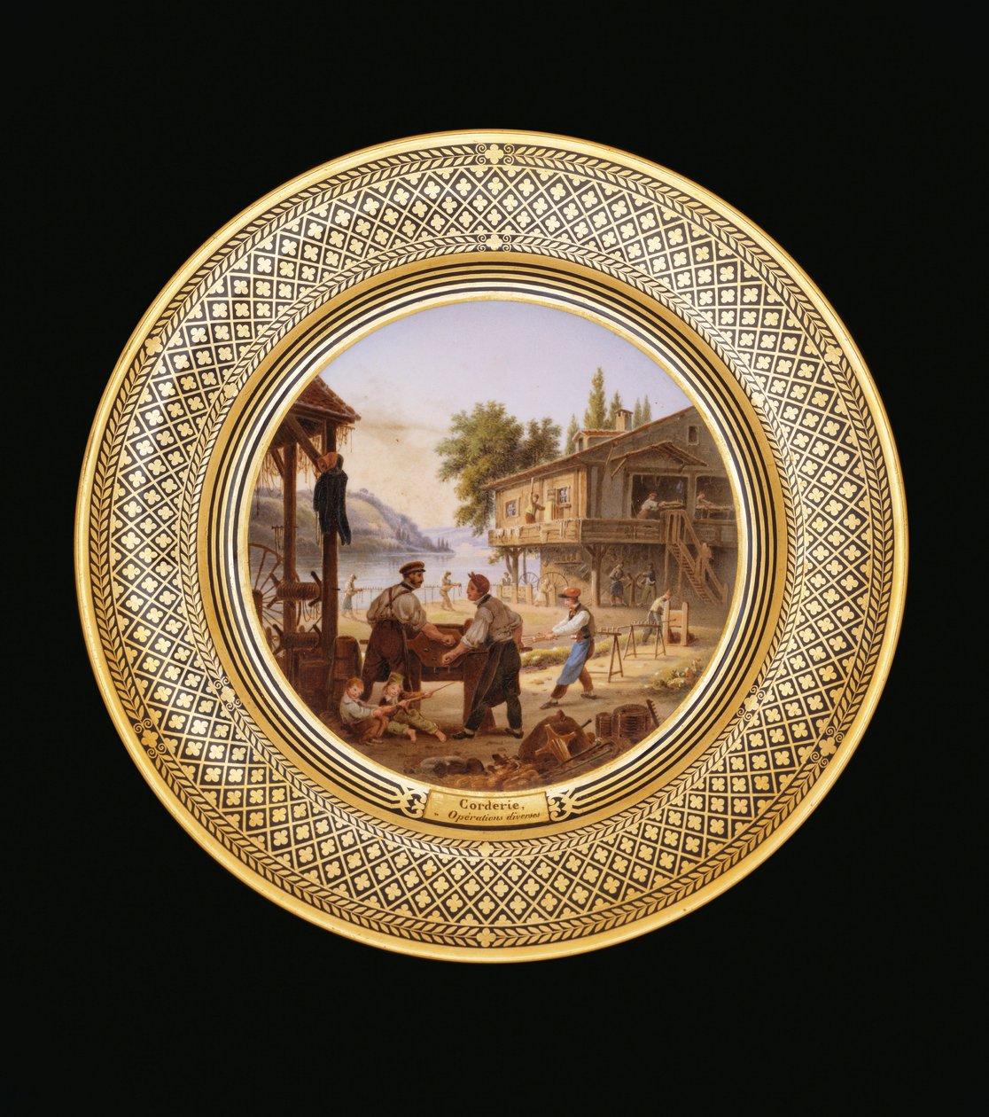 Fabryka lin, ok. 1820-35 autorstwa Jean Charles Develly