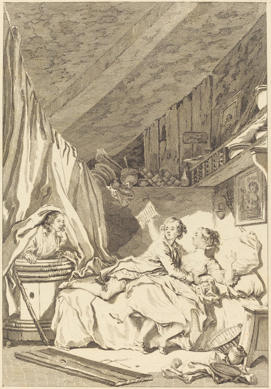 Szewcy autorstwa Jean Dambrun after Jean Honoré Fragonard