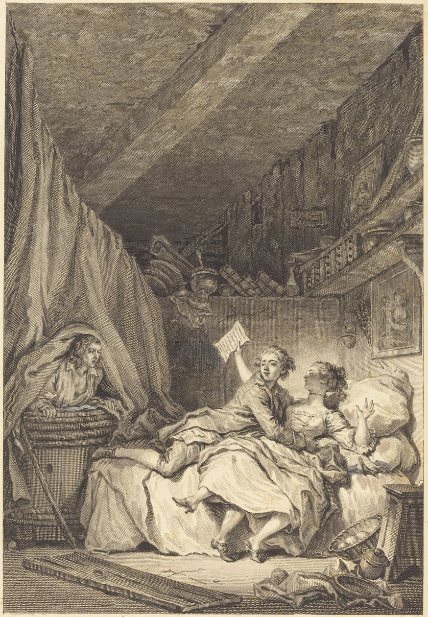 Szewcy autorstwa Jean Dambrun after Jean Honoré Fragonard