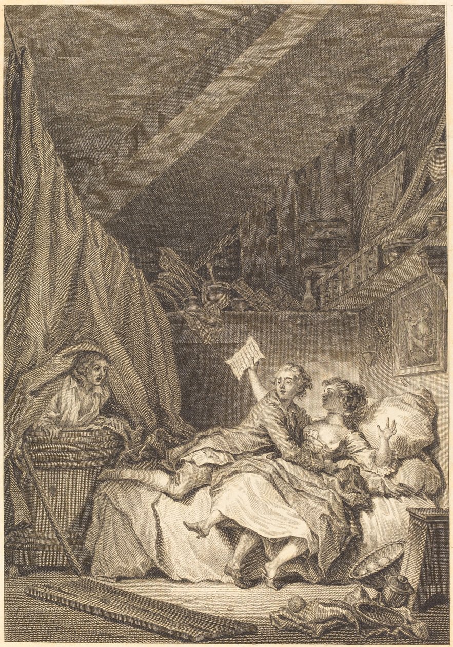 Szewcy autorstwa Jean Dambrun after Jean Honoré Fragonard