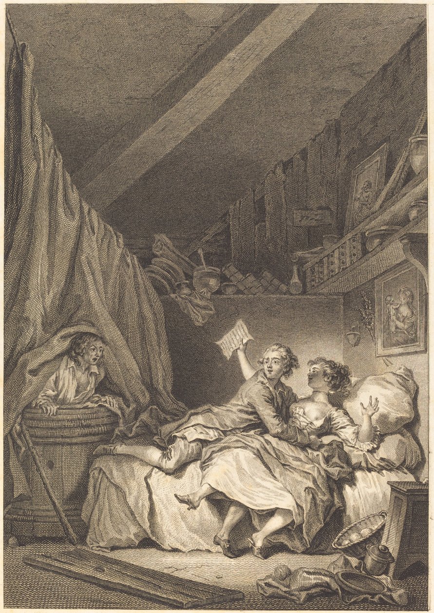 Szewcy autorstwa Jean Dambrun after Jean Honoré Fragonard