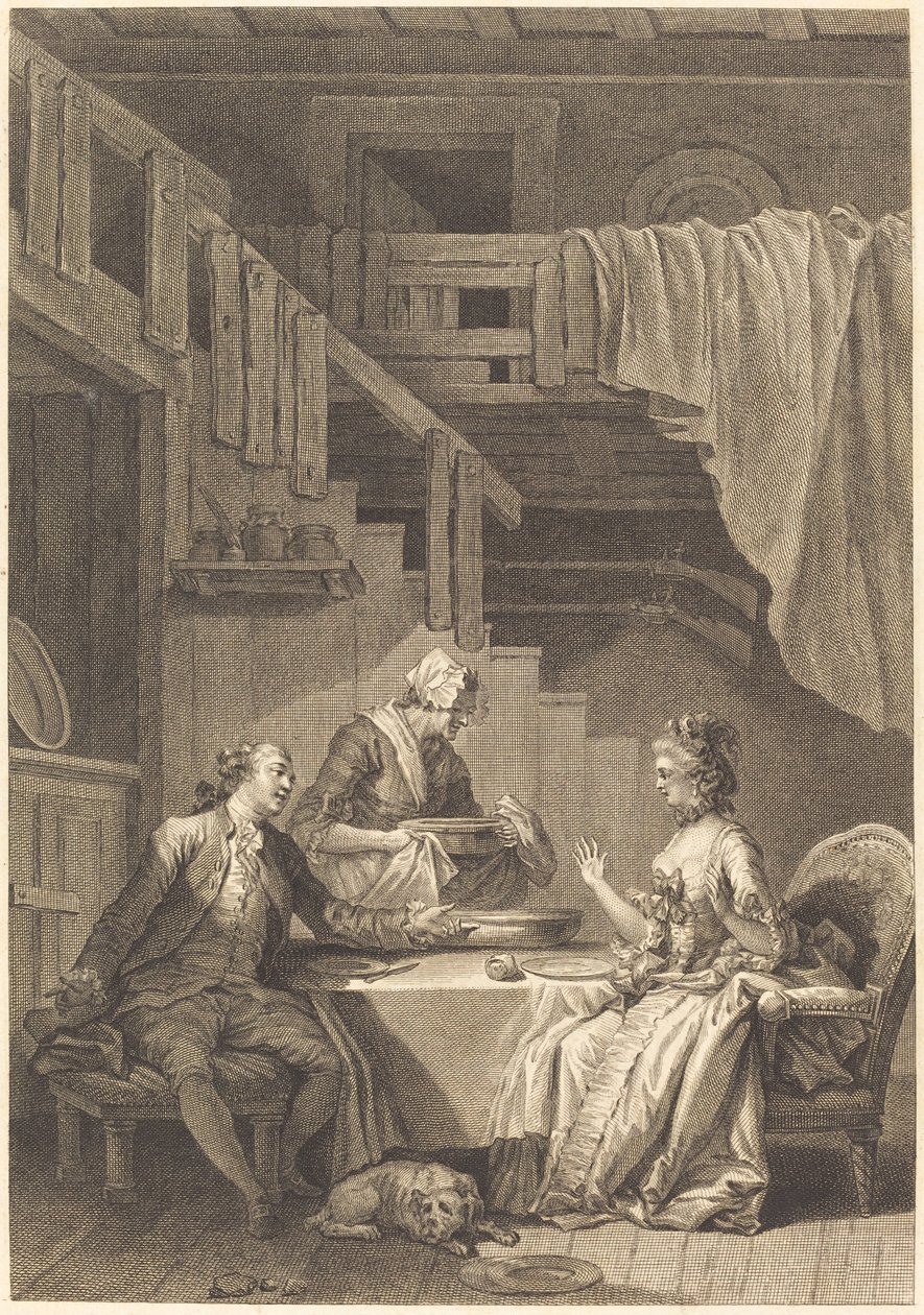 Sokół autorstwa Jean Dambrun and Jean Baptiste Tilliard after Jean Honoré Fragonard