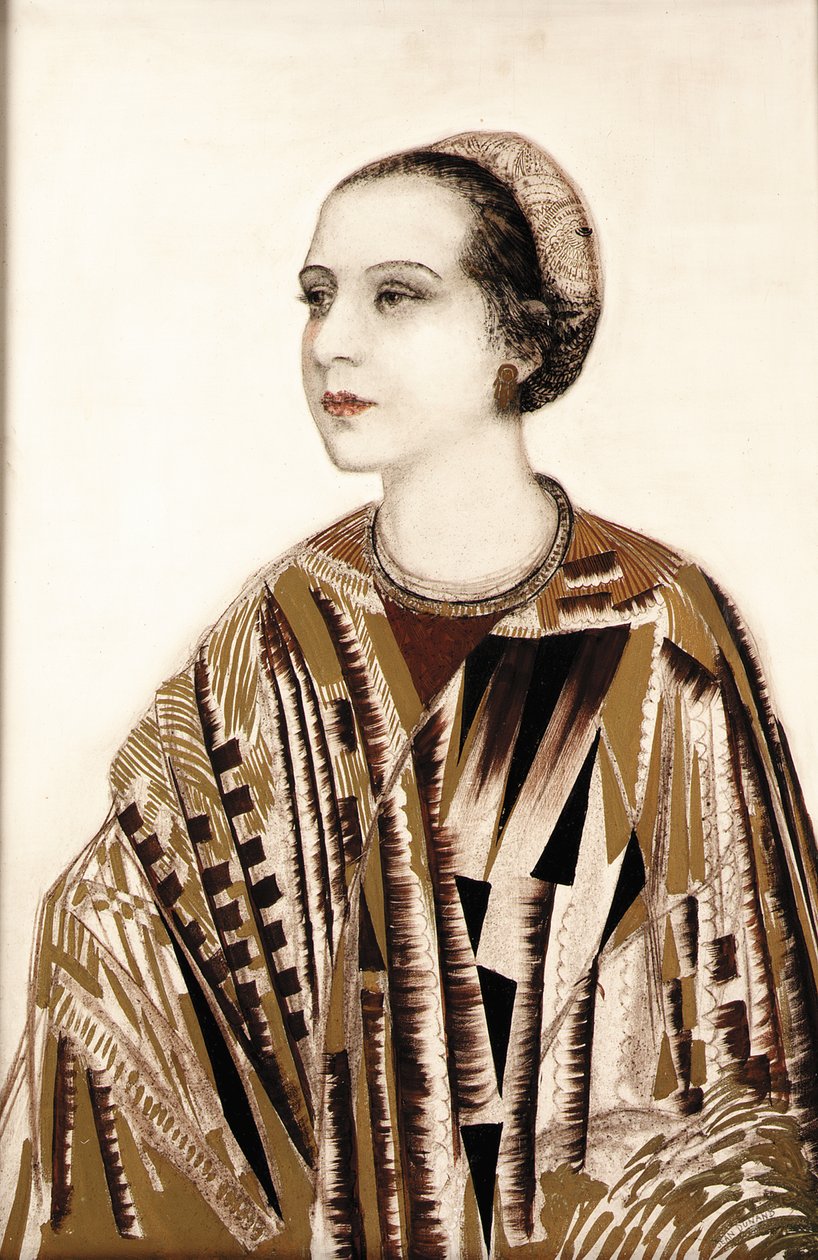Portret „Madame Fontaine” autorstwa Jean Dunand